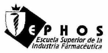 EPHOS ESCUELA SUPERIOR DE LA INDUSTRIA FARMACEUTICA