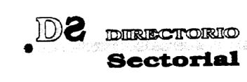 DS DIRECTORIO SECTORIAL
