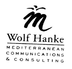 M WOLF HANKE MEDITERRANEAN COMMUNICATIONS & CONSULTING