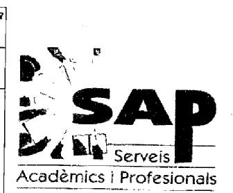 SAP SERVEIS ACADEMICS I PROFESIONALS