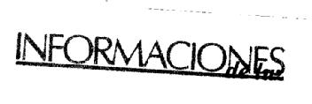 INFORMACIONES DE LUZ