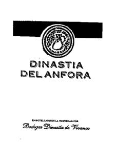 DINASTIA DEL ANFORA EMBOTELLADO EN LA PROPIEDAD POR BODEGAS DINASTIA DE VIVANCO