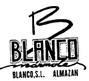 B BLANCO MARMOLES BLANCO, S.L. ALMAZAN