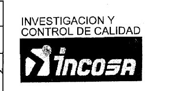 INVESTIGACION Y CONTROL DE CALIDAD INCOSA