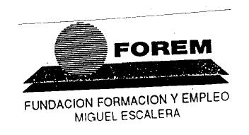 FOREM FUNDACION FORMACION Y EMPLEO MIGUEL ESCALERA