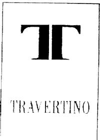 T TRAVERTINO