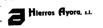 A HIERROS AYORA, S.L