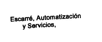 ESCARRE, AUTOMATIZACION Y SERVICIOS, EAS