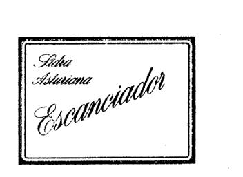 SIDRA ASTURIANA ESCANCIADOR