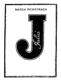 MARCA REGISTRADA J JULIA