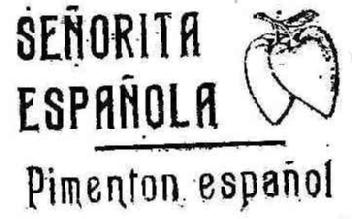 SEÑORITA ESPAÑOLA PIMENTON ESPAÑOL
