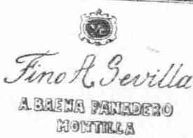 FINO A SEVILLA A. BAENA PANADERO MONTILLA