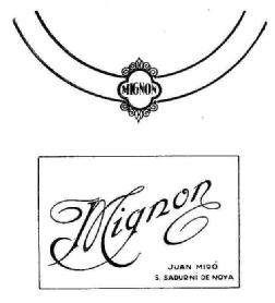 MIGNON JUAN MIRO S.SADURNY DE NOYA