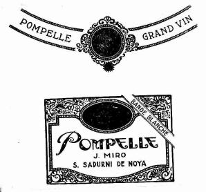 POMPELLE GRAN VINO J.MIRO S. SADURNI DE NOYA
