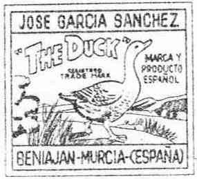 JOSE GARCIA SANCHEZ THE DUCK BENIAJAN-MURCIA- (ESPAÑA)