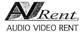 AV RENT AUDIO VIDEO RENT