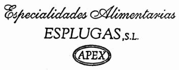 ESPECIALIDADES ALIMENTARIAS ESPLUGAS, S.L. APEX