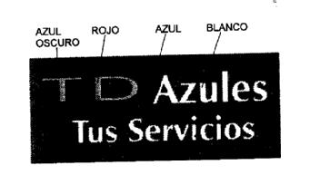 TD AZULES TUS SERVICIOS