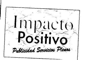 IMPACTO POSITIVO PUBLICIDAD SERVICIOS PLENOS