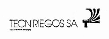TECNIRIEGOS, S.A