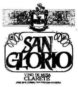 SAN GLORIO VINO DE MESA CLARETE JOSE M. R. CORRAL - TRECEÑO (SANTANDER)