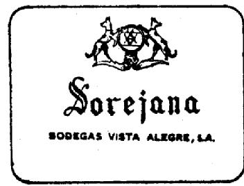 SOREJANA BODEGAS VISTA ALEGRE, S.A