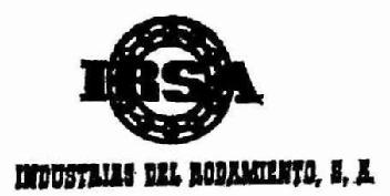 IRSA INDUSTRIAS DEL RODAMIENTO, S.A