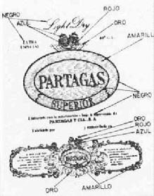 PARTAGAS SUPERIOR LIGHT DRY EXTRA ESPECIAL ELABORADO CON LA AUTORIZCION Y BAJO LA SUPERVISION DE PARTAGAS Y CIA., S.A