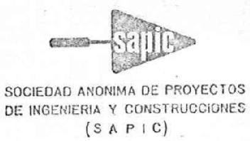 SAPIC SOCIEDAD ANONIMA DE PROYECTOS DE INGENIERIA Y CONSTRUCCIONES (S A P I C)
