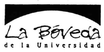 LA BOVEDA DE LA UNIVERSIDAD