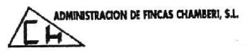 CH ADMINISTRACION DE FINCAS CHAMBERI, S.L