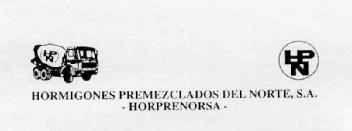 HPN HORMIGONES PREMEZCLADOS DEL NORTE, S.A. HORPRENORSA