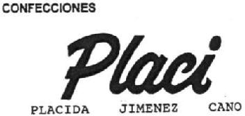 CONFECCIONES PLACI PLACIDA JIMENEZ CANO