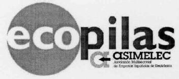 ECOPILAS A ASIMELEC ASOCIACION MULTISECTORIAL DE EMPRESAS ESPAÑOLAS DE ELECTRONICA
