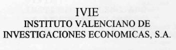 IVIE INSTITUTO VALENCIANO DE INVESTIGACIONES ECONOMICAS, S.A