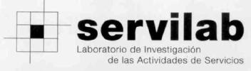 SERVILAB LABORATORIO DE INVESTIGACION DE LAS ACTIVIDADES DE SERVICIOS