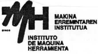 IMH MAKINA ERREMINTAREN INSTITUTUA INSTITUTO DE MAQUINA HERRAMIENTA