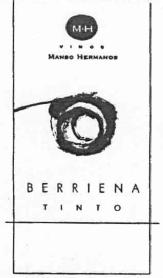 M H VINOS MANSO HERMANOS BERRIENA TINTO