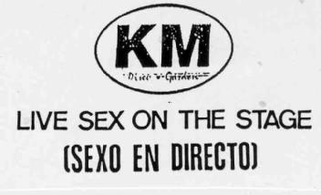 KM LIVE SEX ON THE STAGE (SEXO EN DIRECTO)