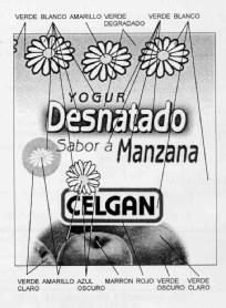 YOGUR DESNATADO SABOR A MANZANA CELGAN