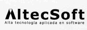 ALTECSOFT ALTA TECNOLOGIA APLICADA EN SOFTWARE
