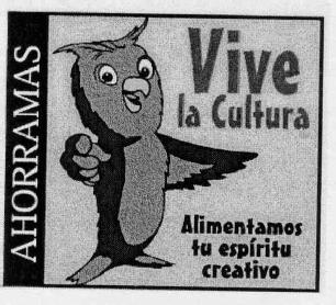 AHORRAMAS VIVE LA CULTURA ALIMENTAMOS TU ESPIRITU CREATIVO