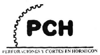 PCH PERFORACIONES Y CORTES EN HORMIGON