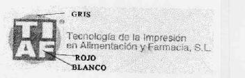 TIAF TECNOLOGIA DE LA IMPRESION EN ALIMENTACION Y FARMACIA, S.L