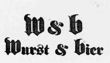 M & B WURST & BIER