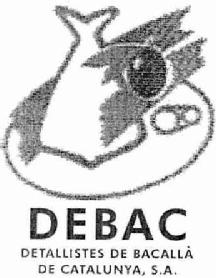 DEBAC DETALLISTES DE BACALLA DE CATALUNYA, S.A