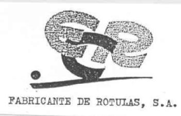 E C R FABRICANTE DE ROTULAS, S.A