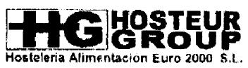 HG HOSTEUR GROUP HOSTELERIA ALIMENTACION EURO 2000 S.L