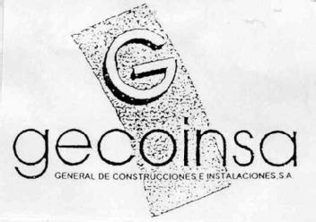 G GECOINSA GENERAL DE CONSTRUCCIONES E INSTALACIONES, S.A