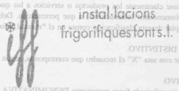 IFF INSTAL.LACIONS FRIGORIFIQUES FONT S.L